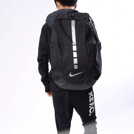 Nike Hoops Elite Pro Black Backpack Metallic Silver BA5554-011