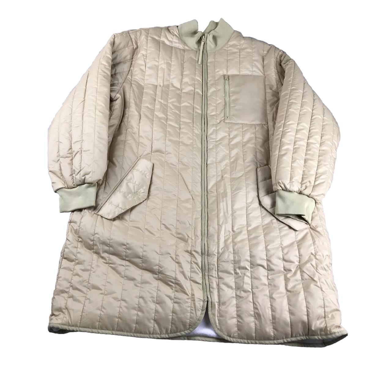 Nike Jacket Womens XL Gold Tech Pack Sportswear Thermafit Pinwheel Filled