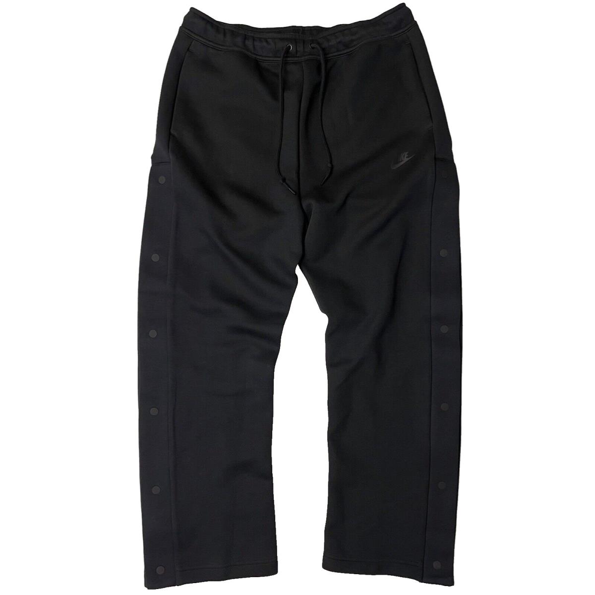 Nike Tech Fleece Loose Fit Tear-away Pants FB8014-010 Black Men s XL