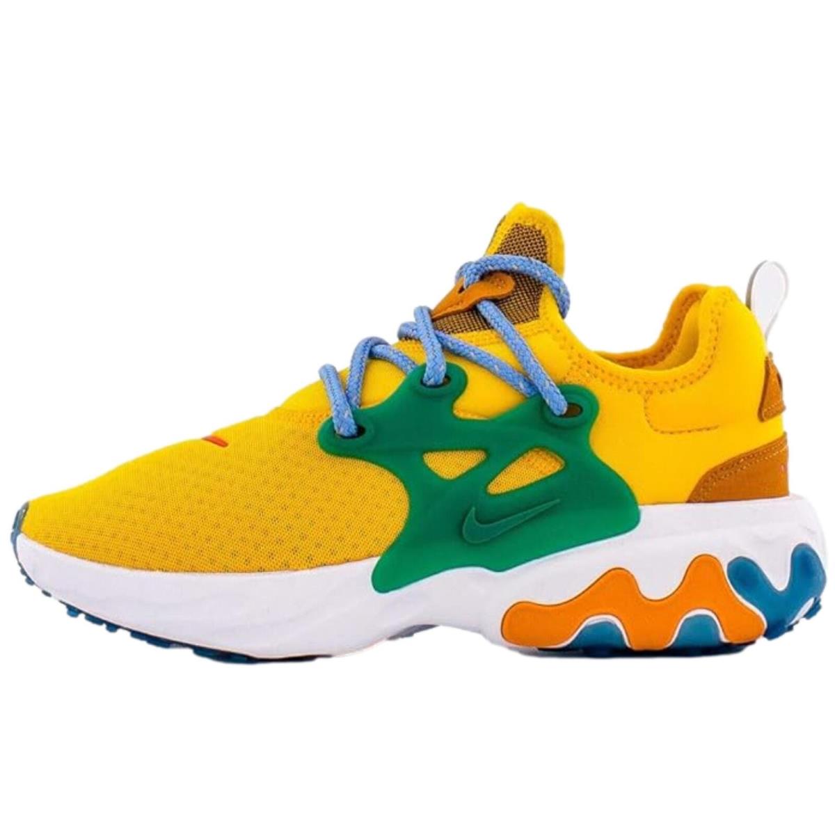 Nike React Presto University Gold/habanero CD9015-701 Women`s Size 5.5 Medium - Multicolor