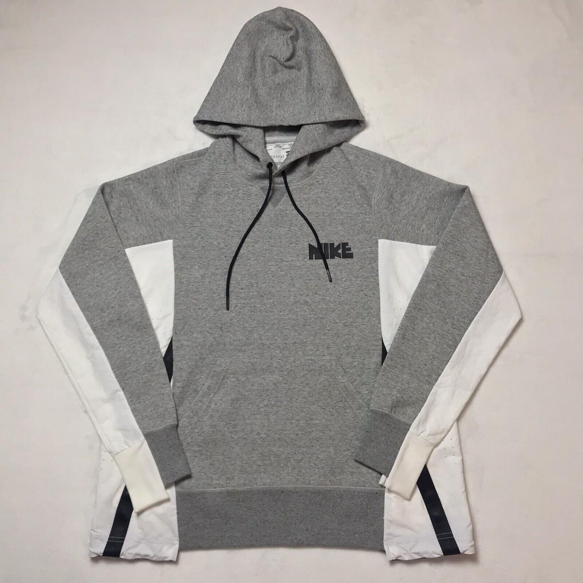 Nike Sacai Collab Adult Unisex Hoodie Color Dark Grey Heather Size S CV5727-063
