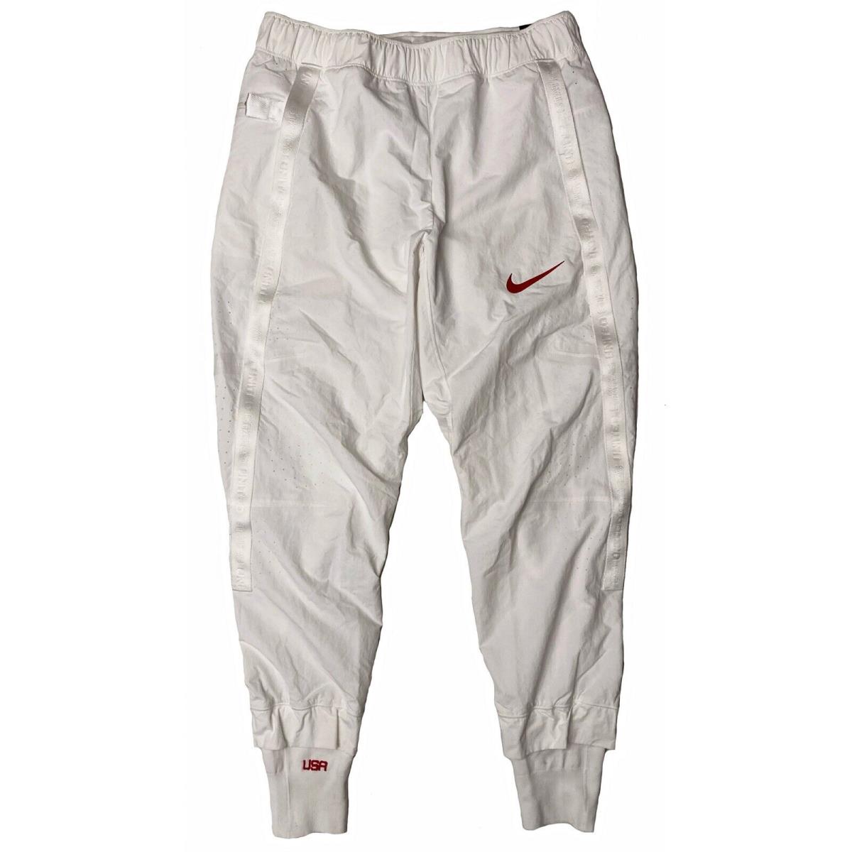 Nike Team Usa 2020 Olympics Medal Stand Pants CK4559-100 White Men s Small S