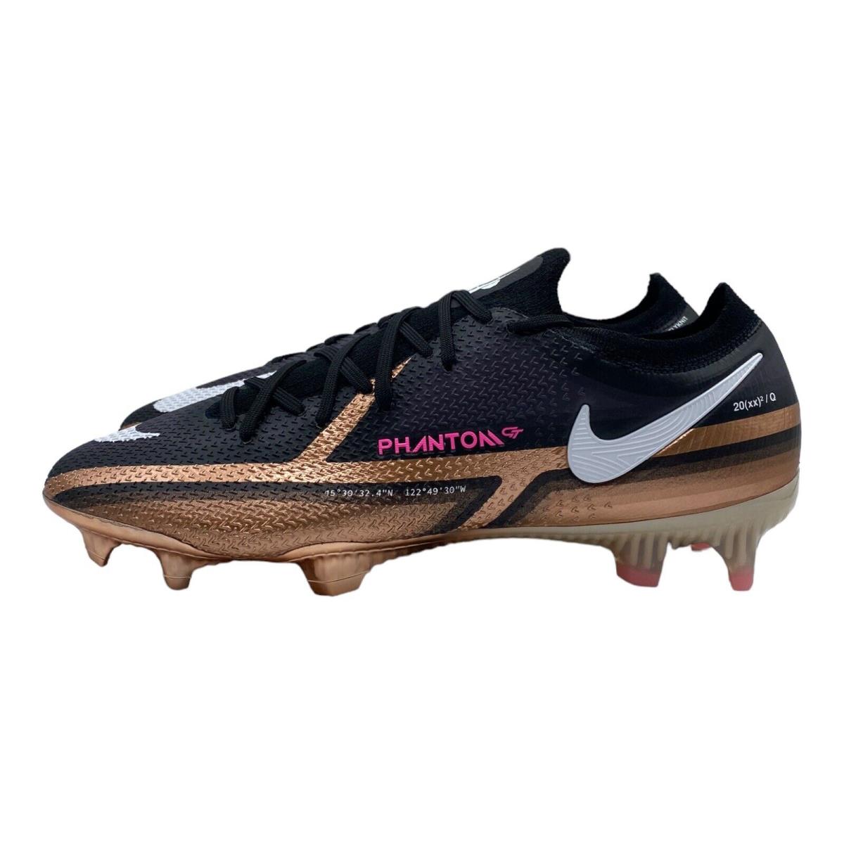 Nike Phantom GT2 Elite Q FG Generations Pack Copper DR5954-810 - Men`s Size 11 - Gold