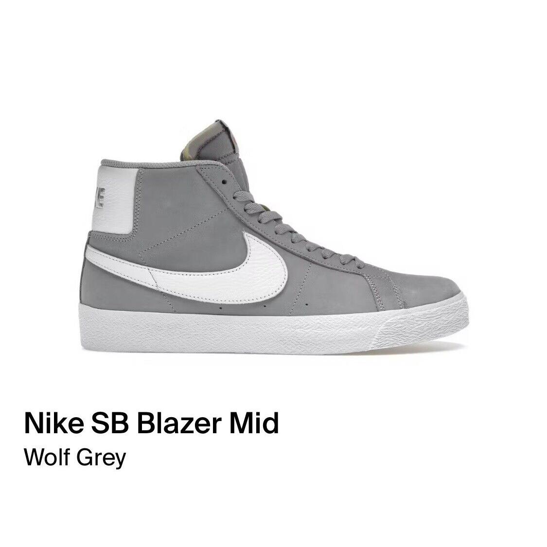 Nike SB Zoom Blazer Mid Iso Grey DV5467-001 Size 11 - Gray