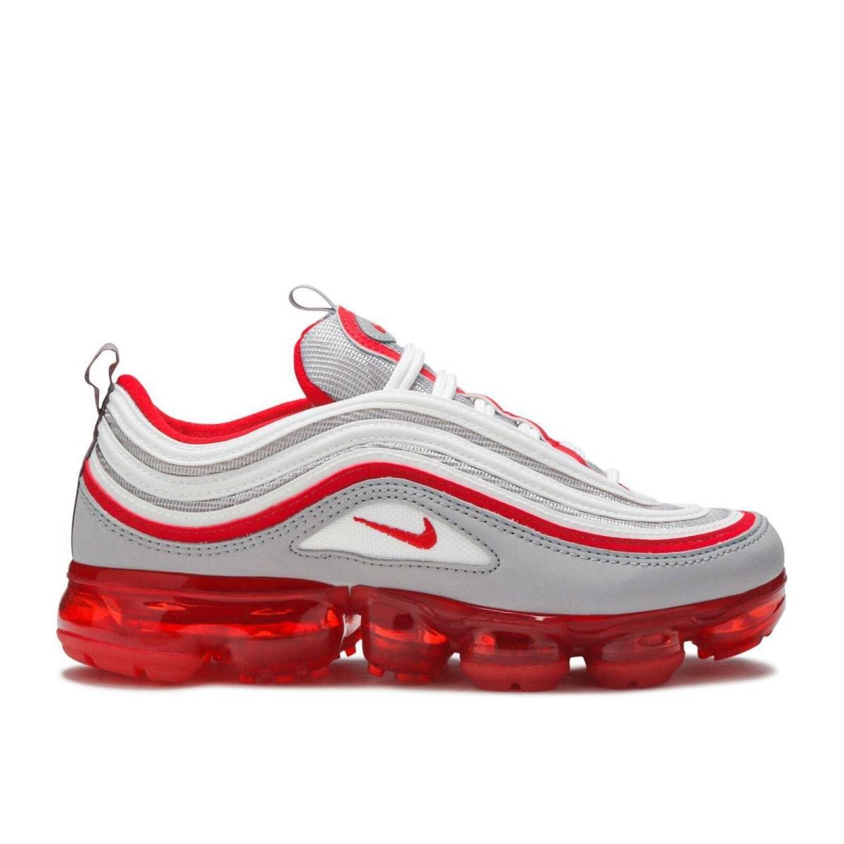 3.5Y=WMNS 5 Nike Air Vapormax 97 GS `atmosphere Grey` Red Shoes BV1153-002 - Multicolor