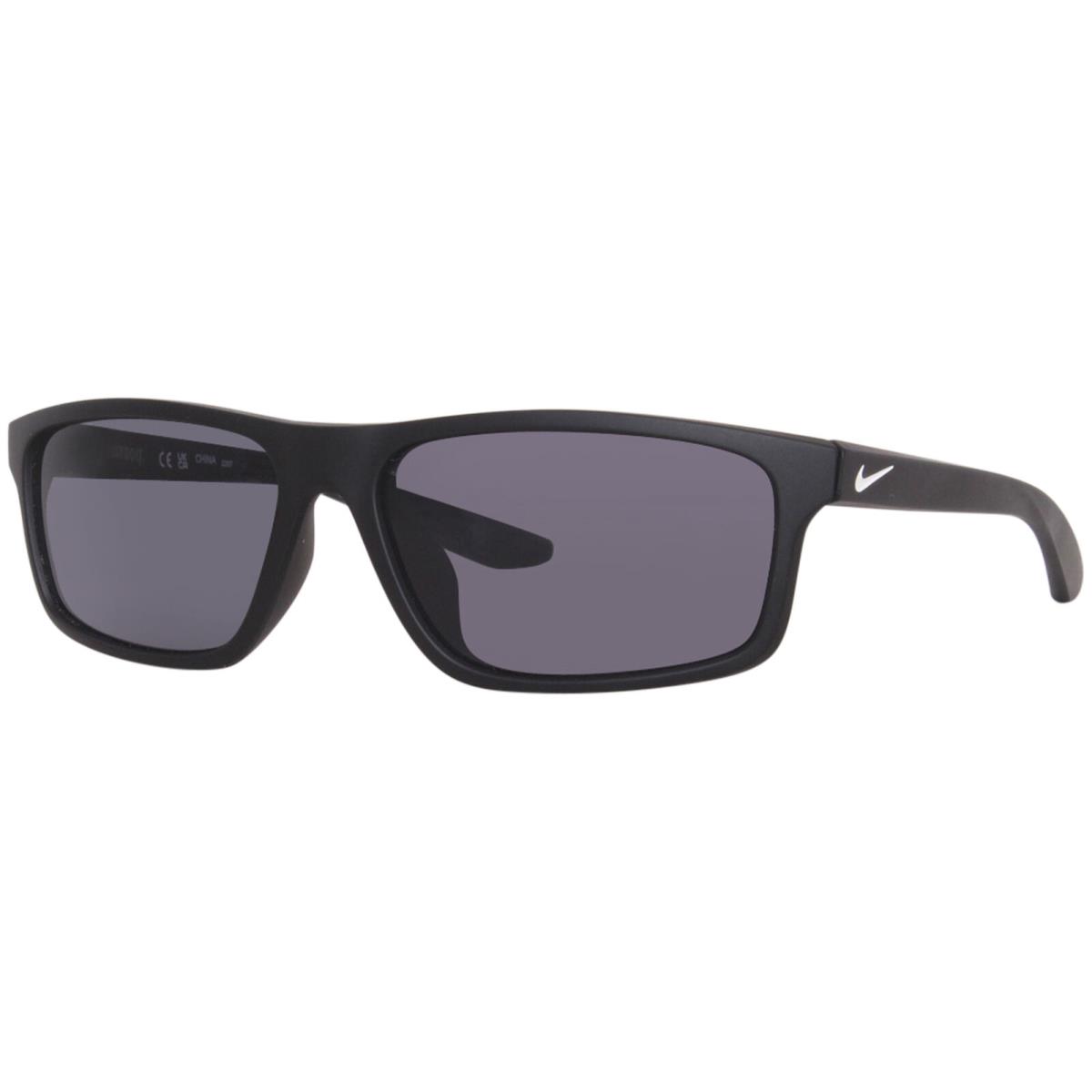 Nike Chronicle FJ216 010 Sunglasses Matte Black/dark Grey Rectangle Shape 59mm
