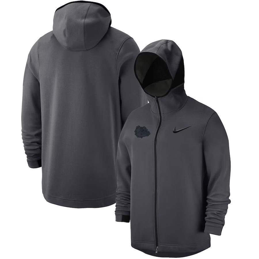 Nike Gonzaga Bulldogs Men`s Tonal Showtime Full-zip Hoodie Jacket - 2XL A074