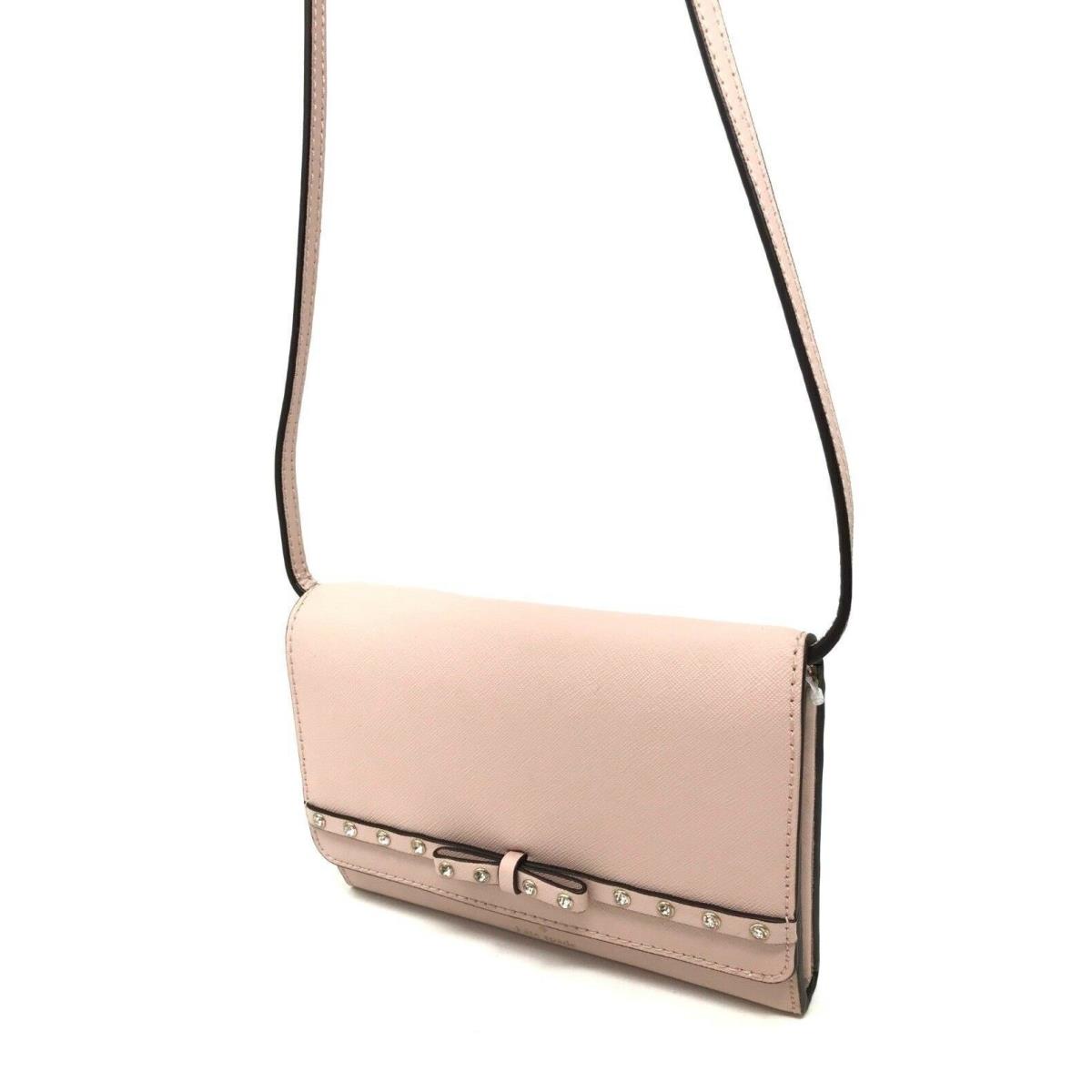 Kate Spade New York Women`s Laurel Way Jeweled Leather Crossbody Bag