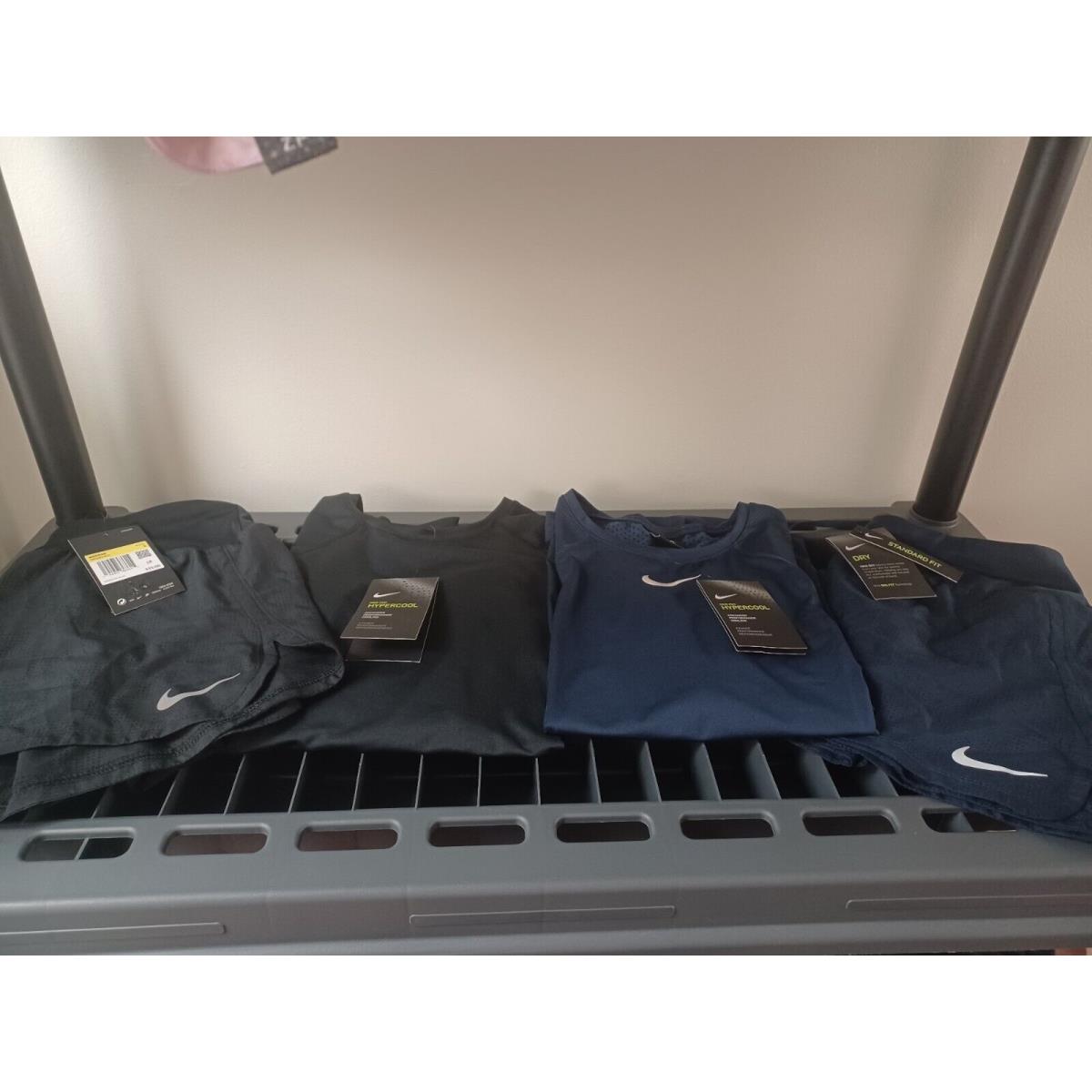 Nike Pro Hyper Cool Tops Nike Crew Running Shorts 4 Pieces . New. Wmns S