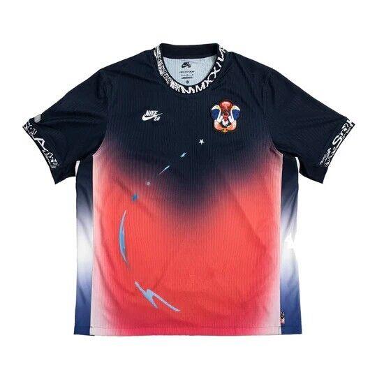 Nike SB Women`s Size Large Dri-fit Adv Olympic Skateboarding Usa Jersey
