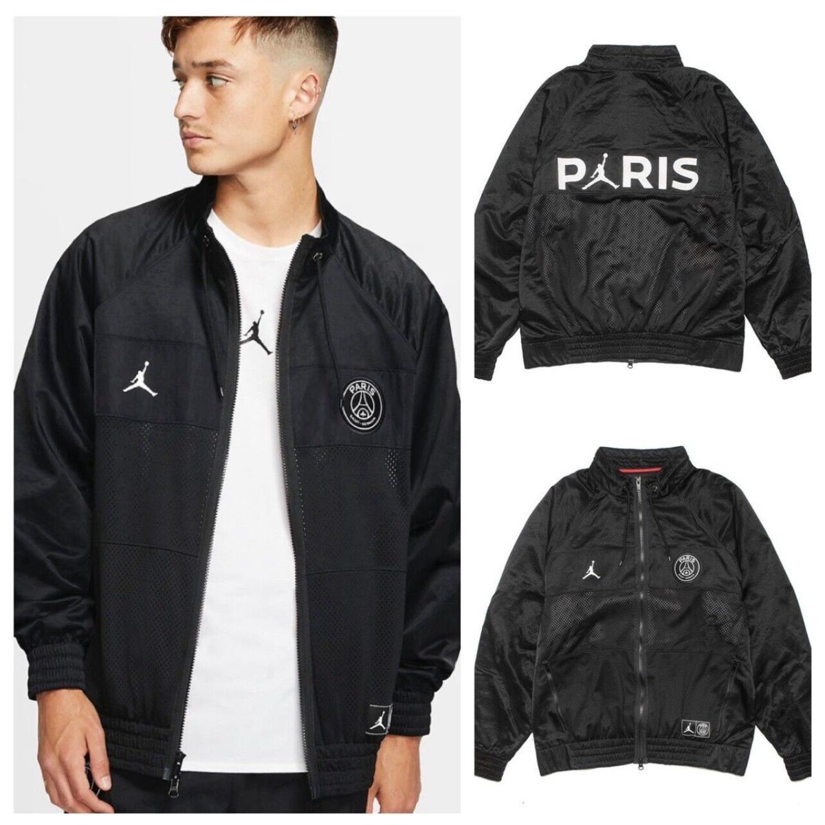 Nikeair Jordan X Paris Saint Germain Jacket Mens SZ XL Black Full Zip BQ8369 010