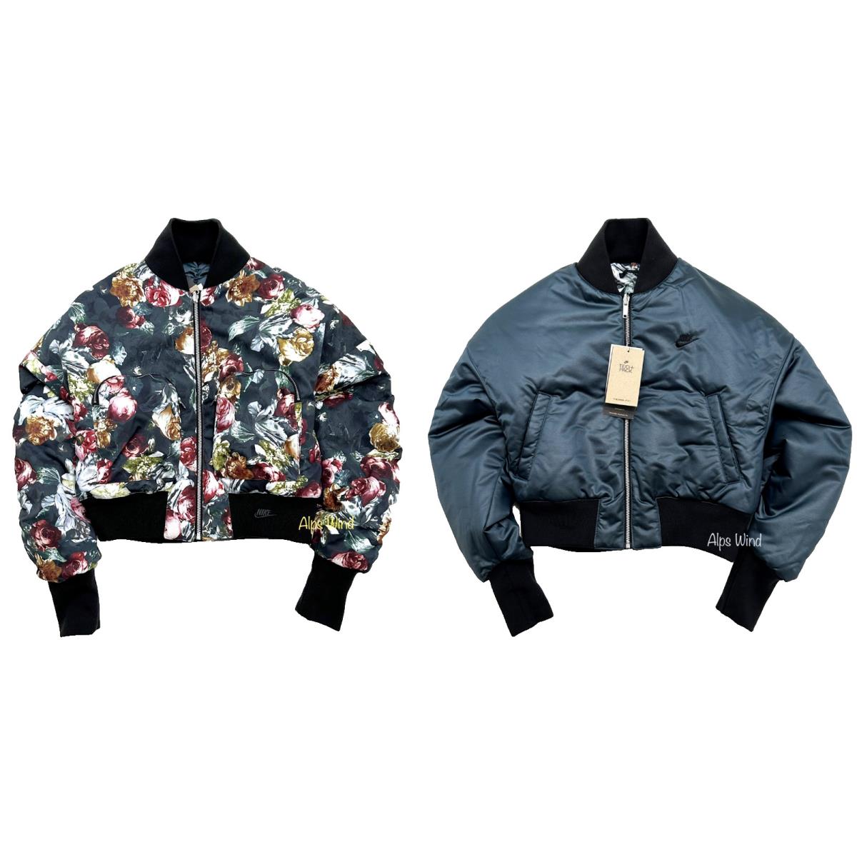 Nike Womens Tech Pack Therma-fit Oversized Reversible Bomber Jacket Sz.s NWT$200