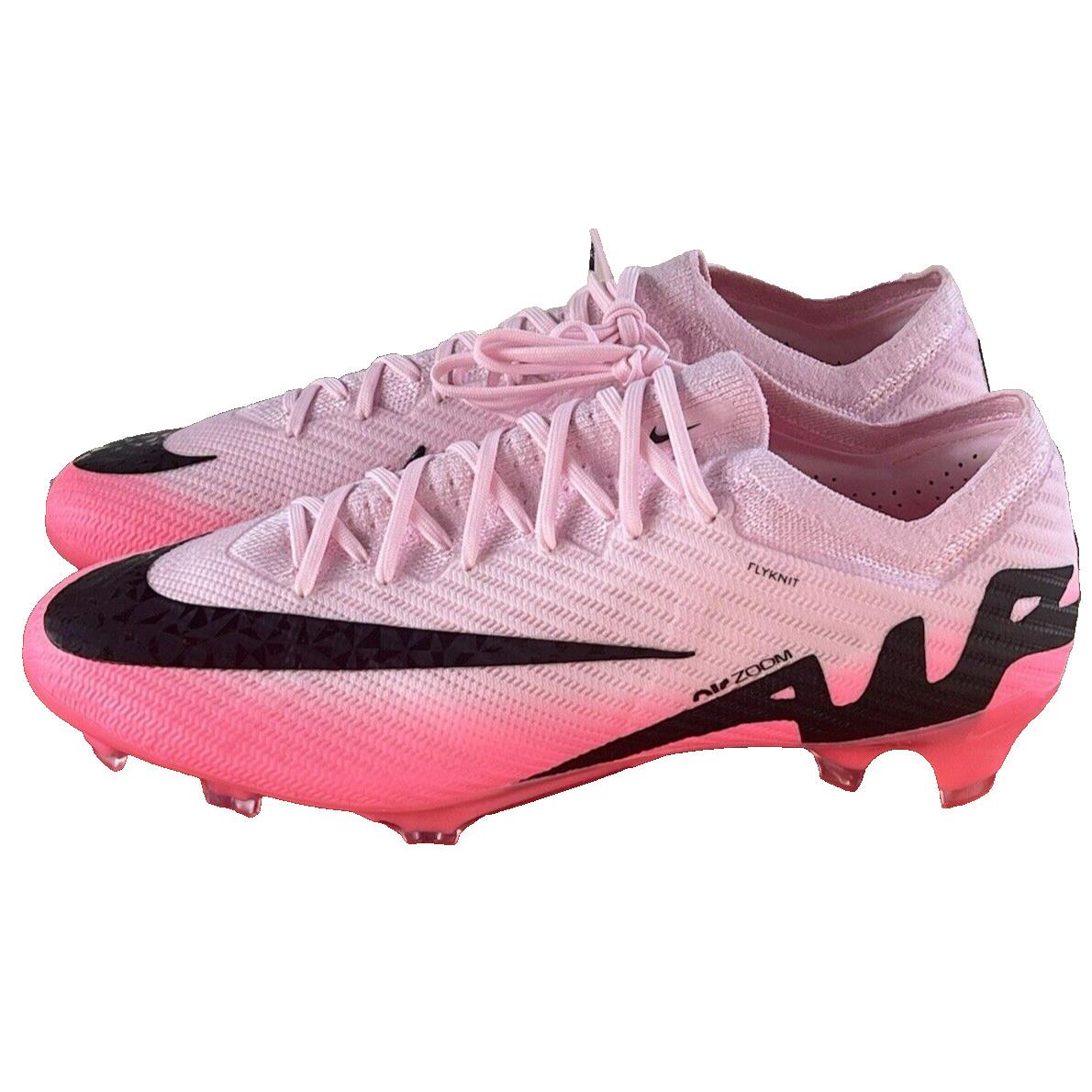 Nike Zoom Mercurial Vapor 15 Elite Soccer Cleats Pink Mens 11.5