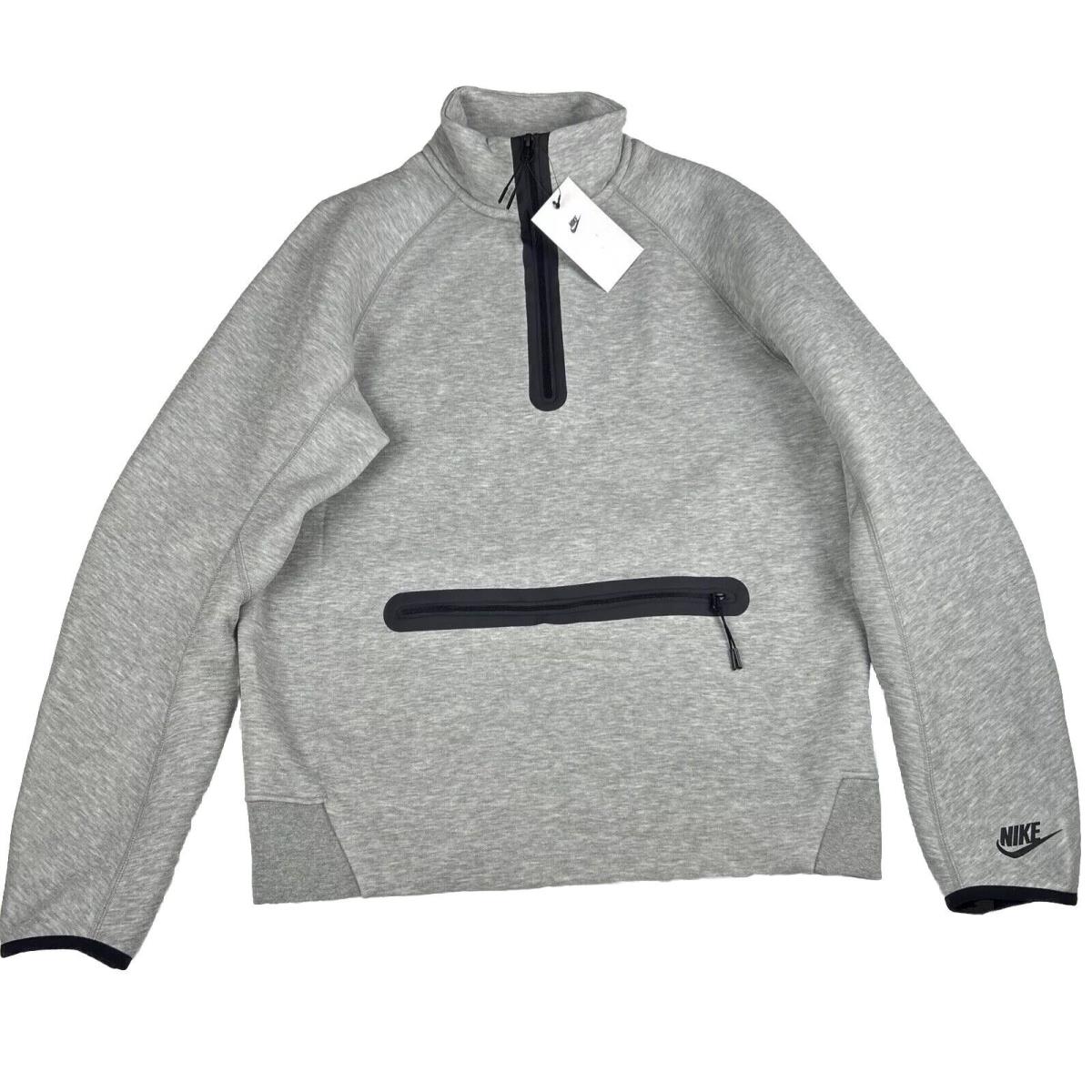 Nike Sportswear Tech Fleece Hoodie 1/2 Zip Drk Gray Heather Mens Size M