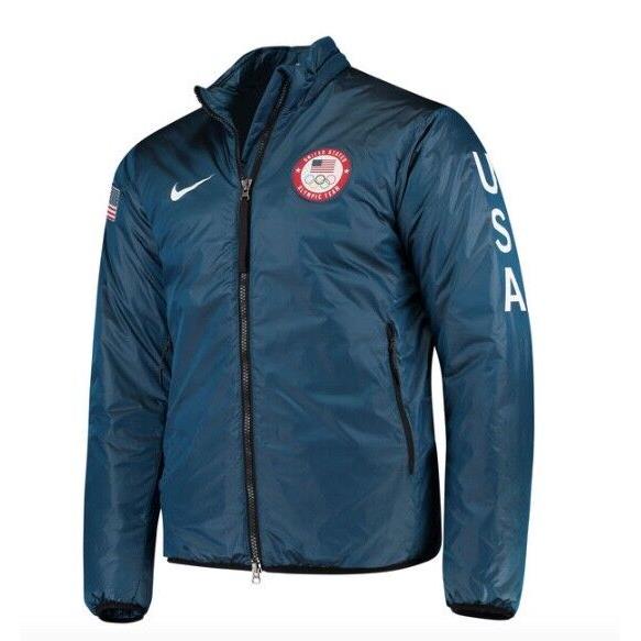 2018 Nike Sportswear Team Usa Summit Winter Olympic Men`s Jacket Size: L