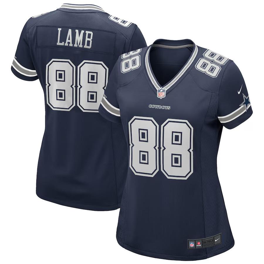 Nike Women`s Nfl Dallas Cowboys 88 Lamb Football Jersey Size L B003