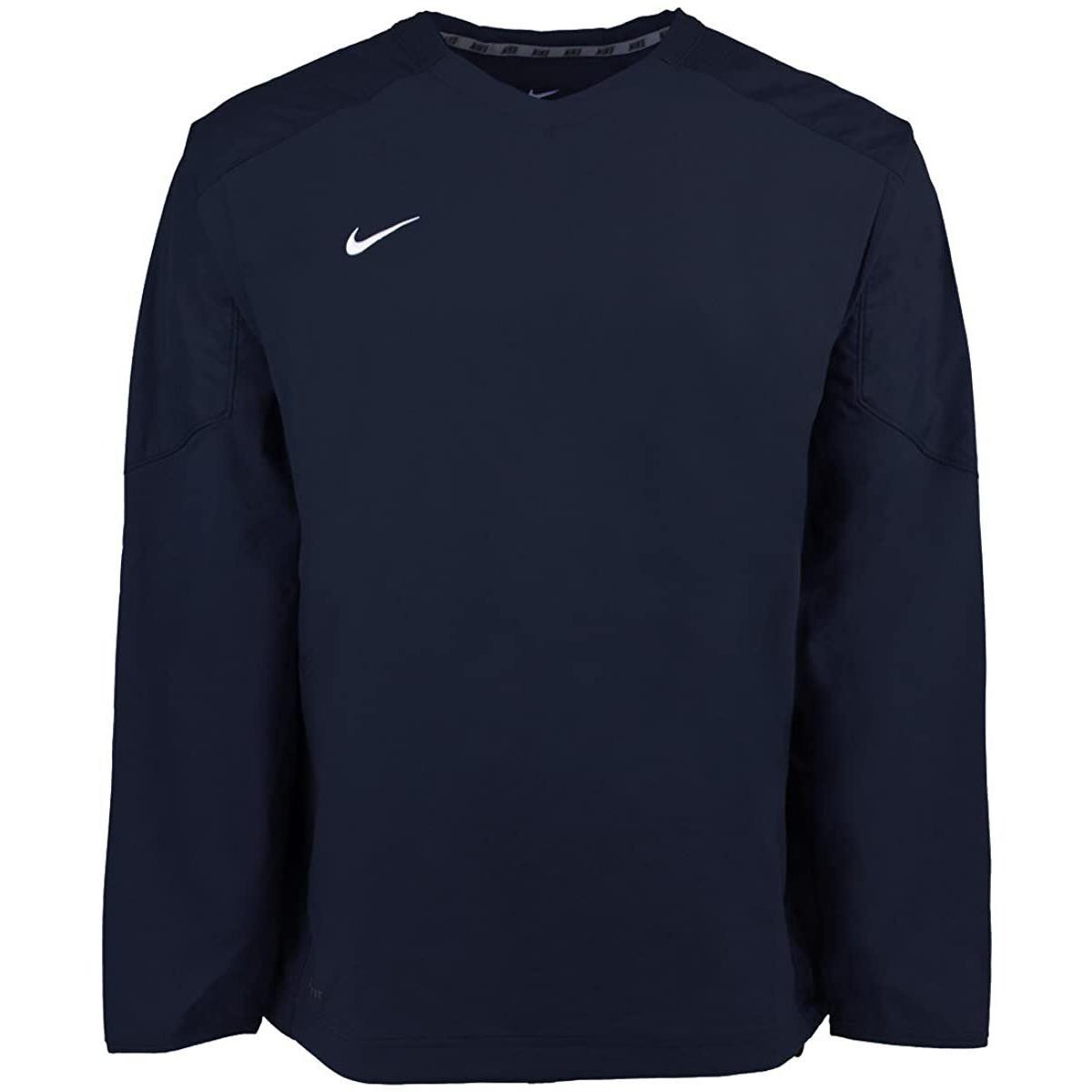 Nike Men`s Dri-fit Staff Ace Pullover Sweatshirt Navy 453353-419