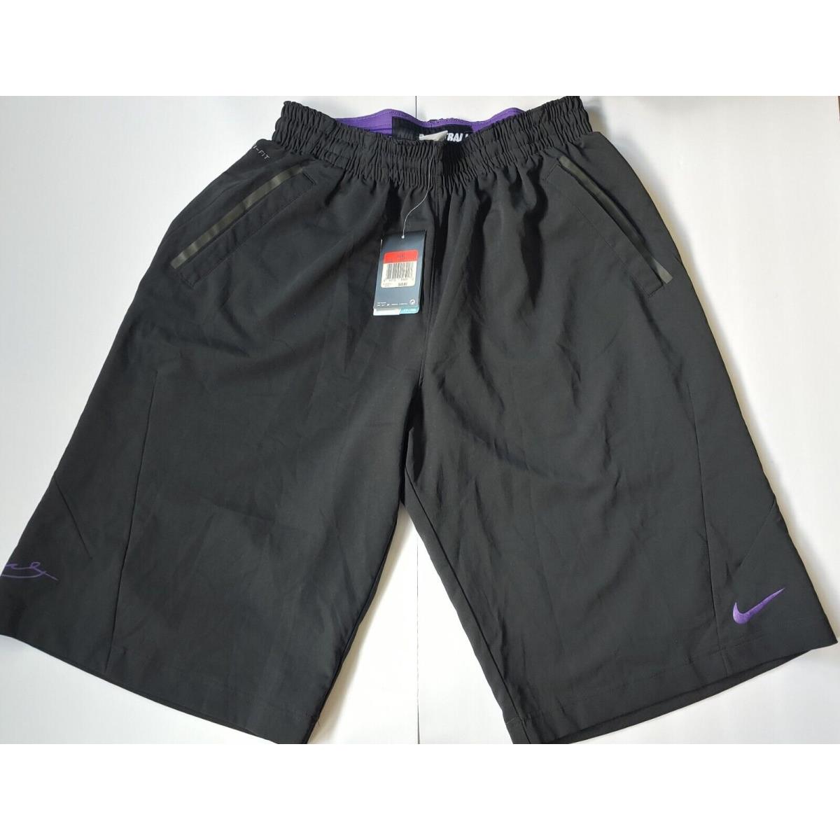 Nike Kobe Bryant Drifit Shorts Black Large LA Lakers Mamba