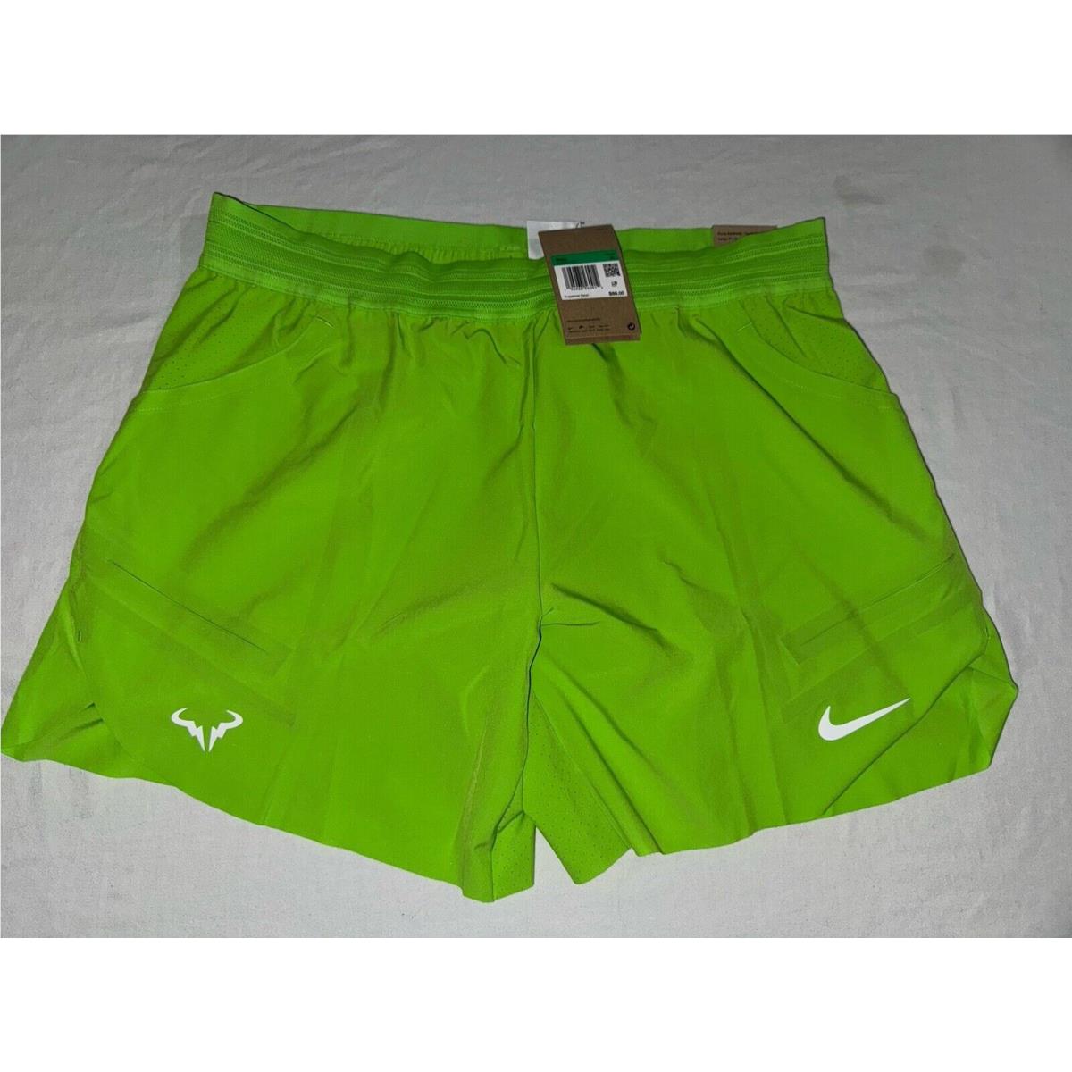 Nike Court Dri-fit Adv Rafa Nadal 7 Tennis Shorts Mens Green Size XL