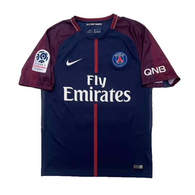 2017 Nike Paris Saint Germain 9 Edinson Cavani Men`s Large Jersey Blue