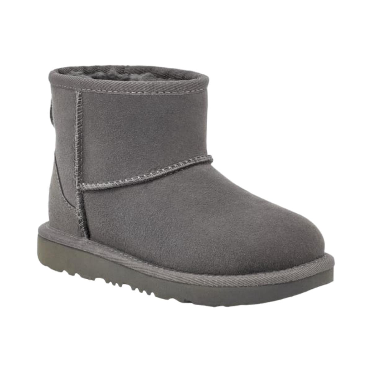 Big Kids Ugg Classic Mini II Boot - Grey Suede Size 6 US 1017715K - Gray