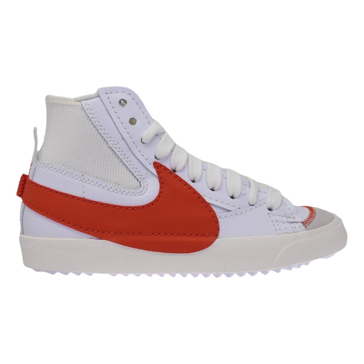 Men`s Nike Blazer Mid `77 Jumbo White/mantra Orange-sail DH7690 100 - White/Mantra Orange-Sail