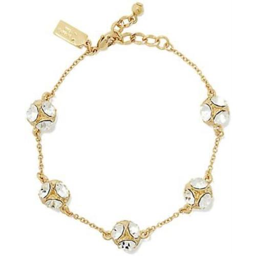 Kate Spade New York Women`s 16K Gold Plated Crystal Lady Marmalade Bracelet