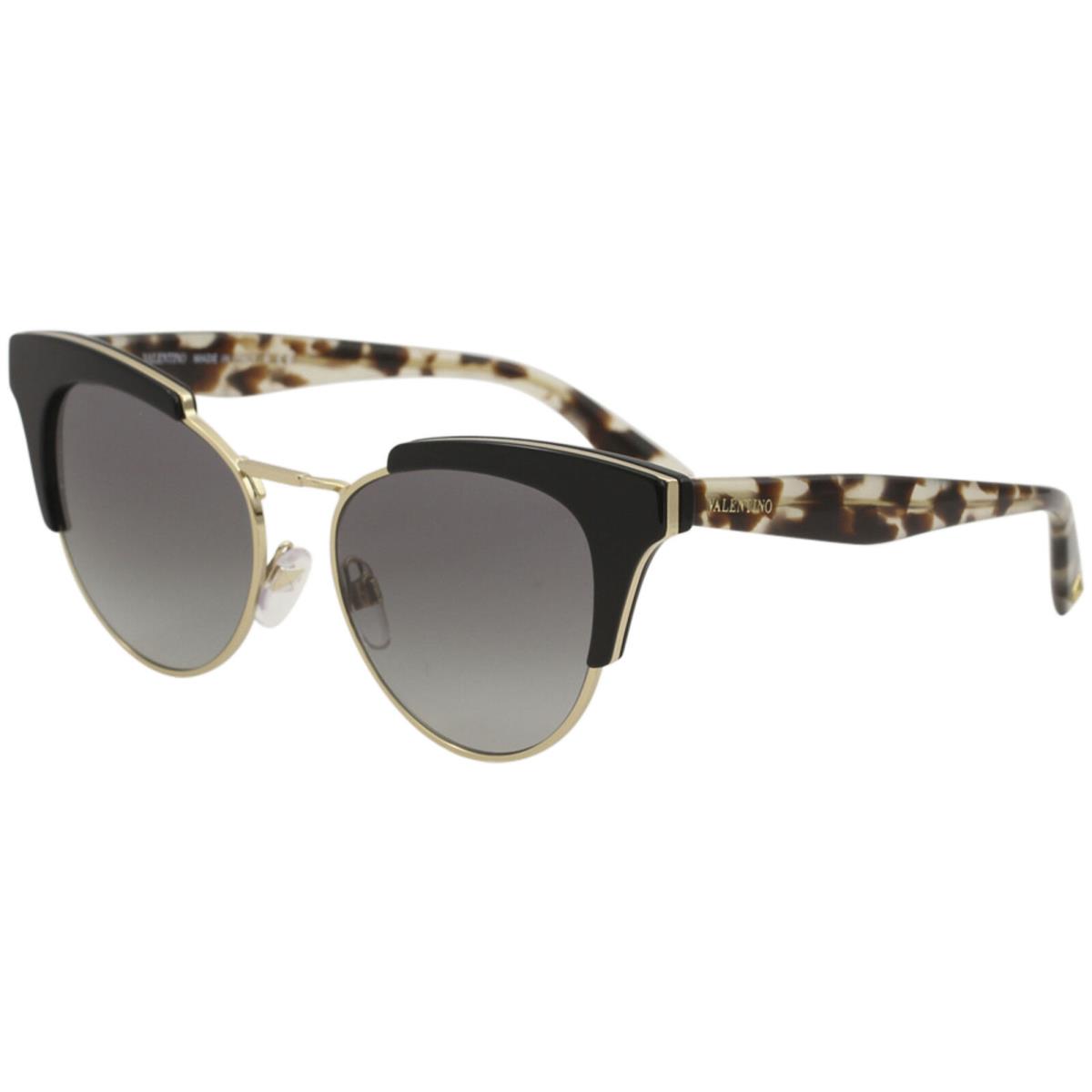 Valentino Women`s VA4026 VA/4026 5001/11 Black Fashion Cat Eye Sunglasses 53mm