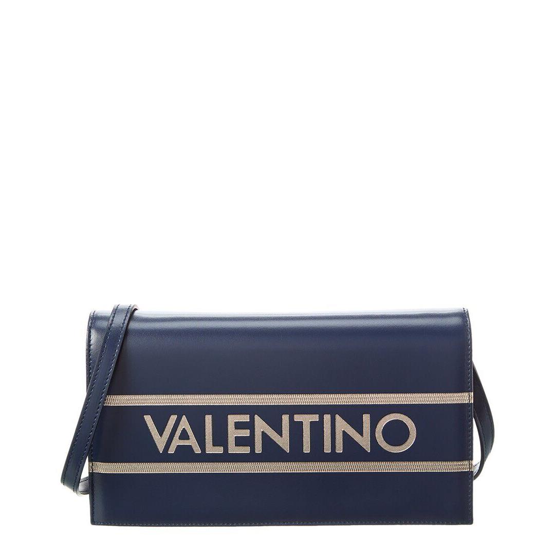 Valentino By Mario Valentino Lena Lavoro Leather Shoulder Bag Women`s Blue