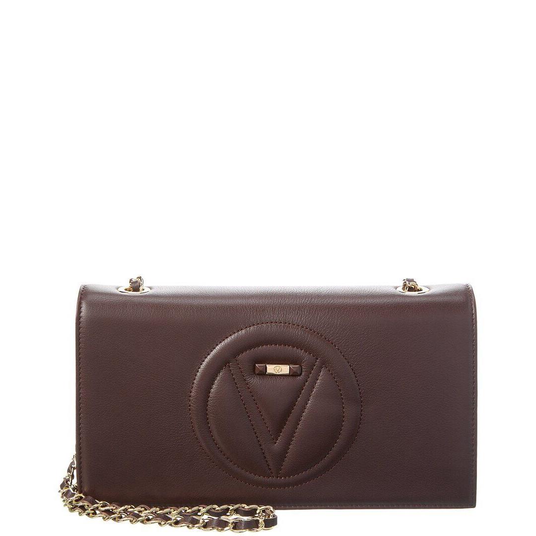 Valentino By Mario Valentino Lena Signature Leather Shoulder Bag Women`s Brown