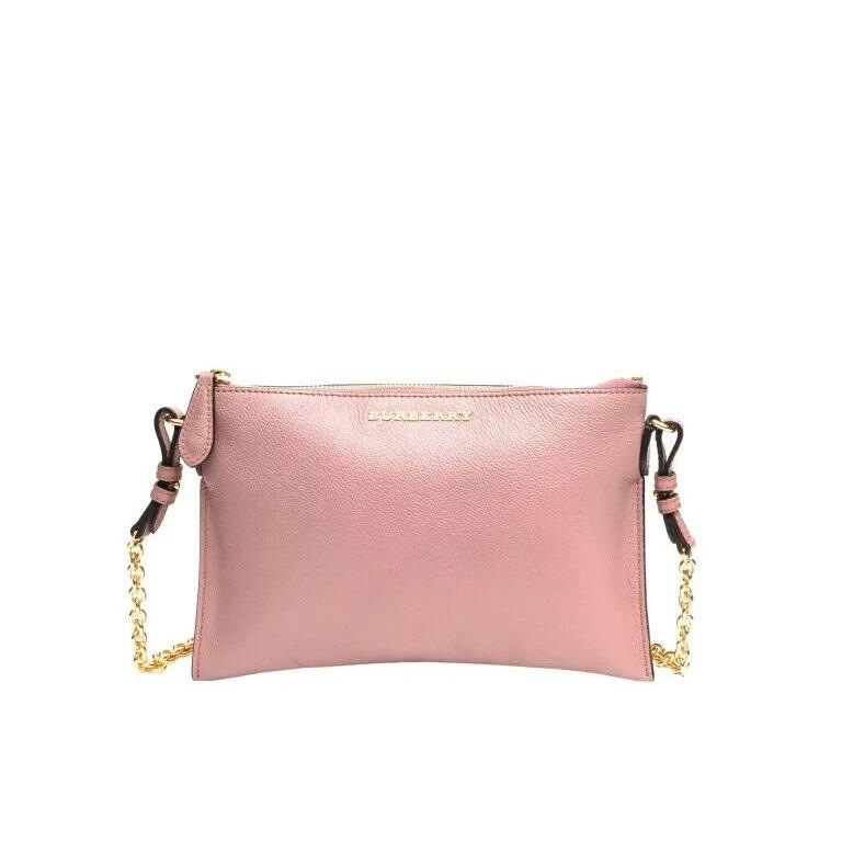 Burberry Crossbody Dusty Pink Soft Grain Peyton Wristlet