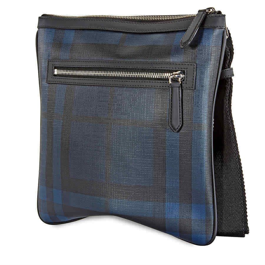 Burberry Men`s Check Navy/black Beckley Crossbody 3996224