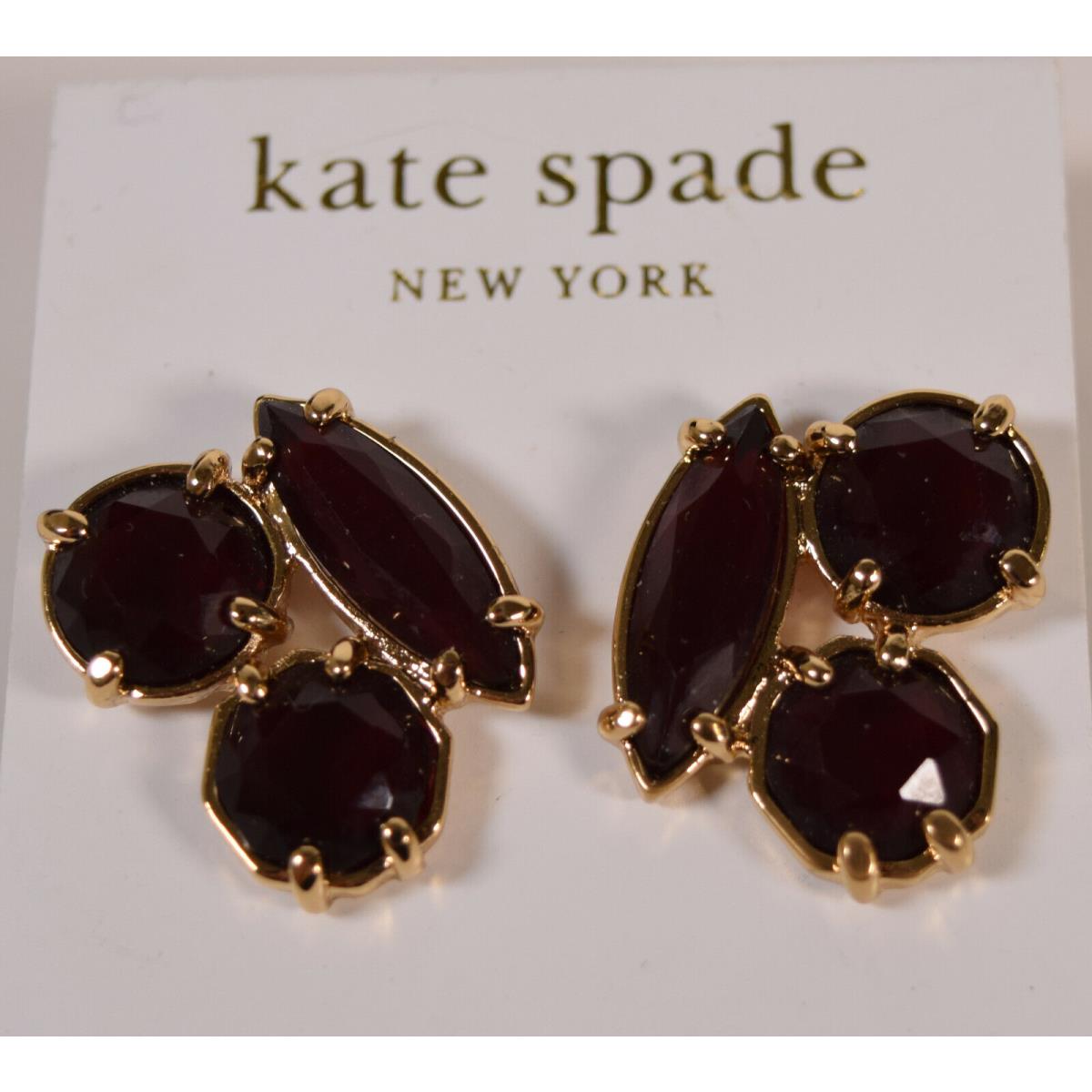 Kate Spade Ruby Red Cluster Earrings Lands End New