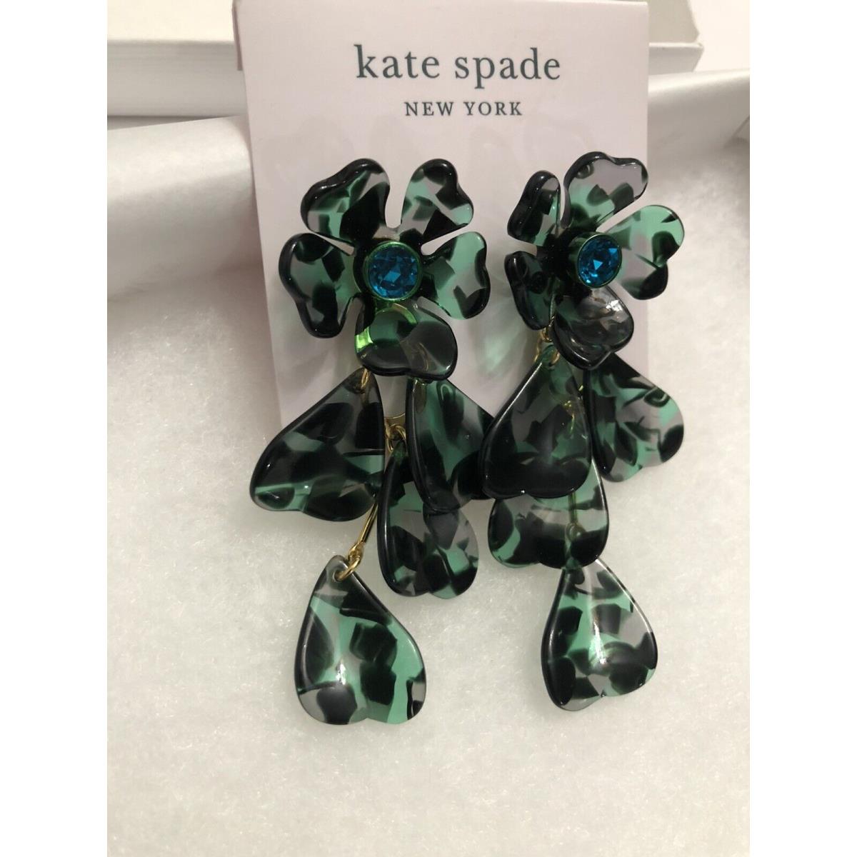 Kate spade green on sale earrings