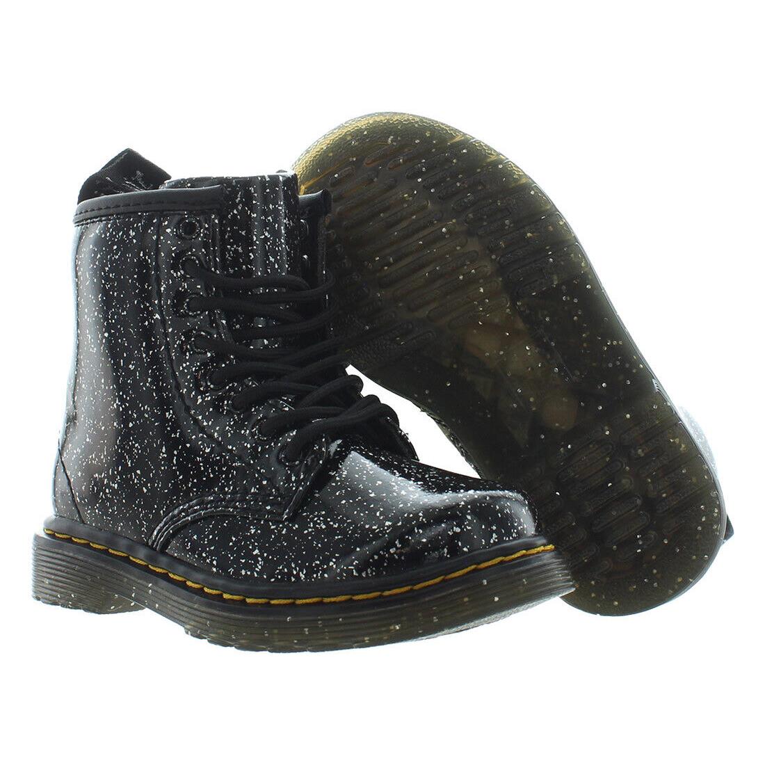 Dr. Martens 1460 Boots Infant/toddler Shoes - Cosmic Glitter, Main: Black