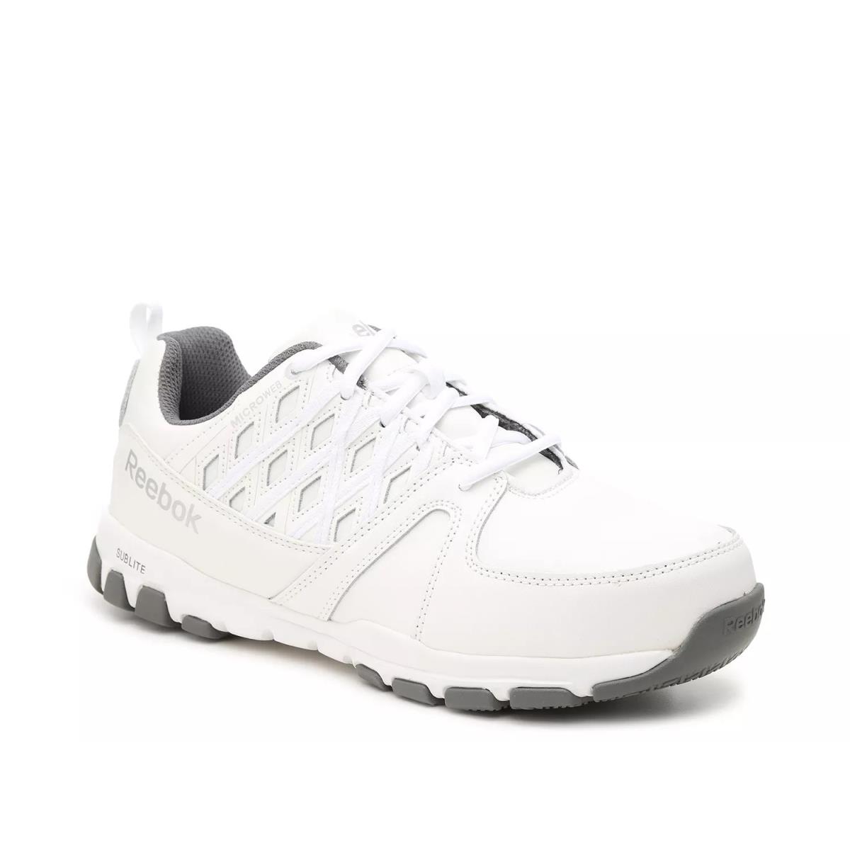 Man`s Athletic Sneakers Reebok Work Sublite Work Shoe - White