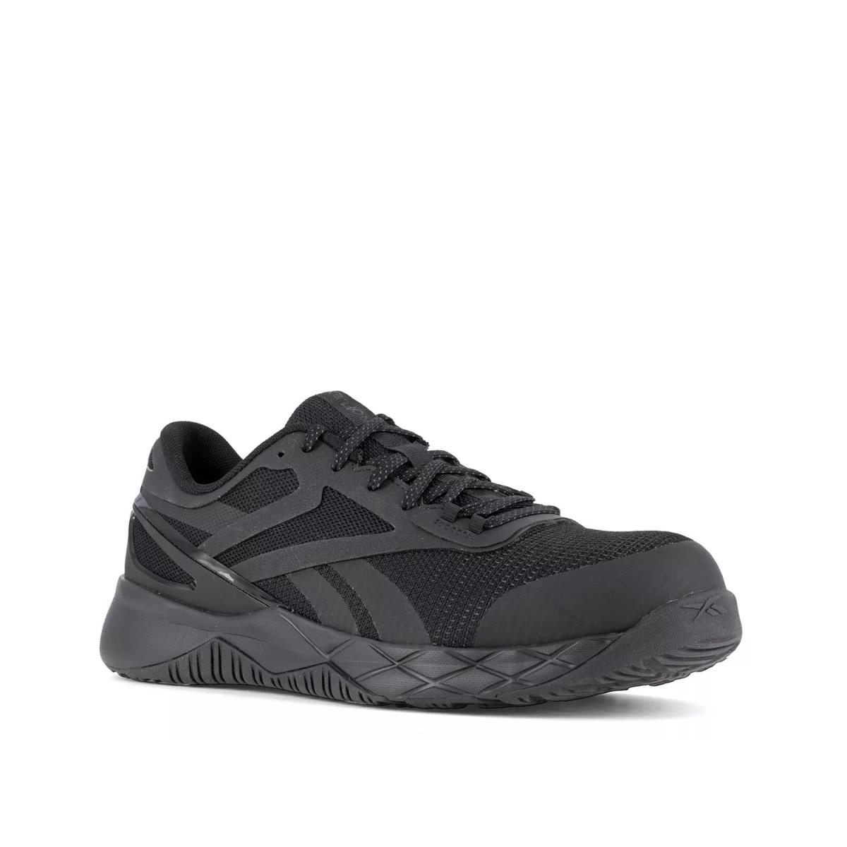 Woman`s Shoes Reebok Work Nanoflex TR Composite Toe Work Sneaker - Black
