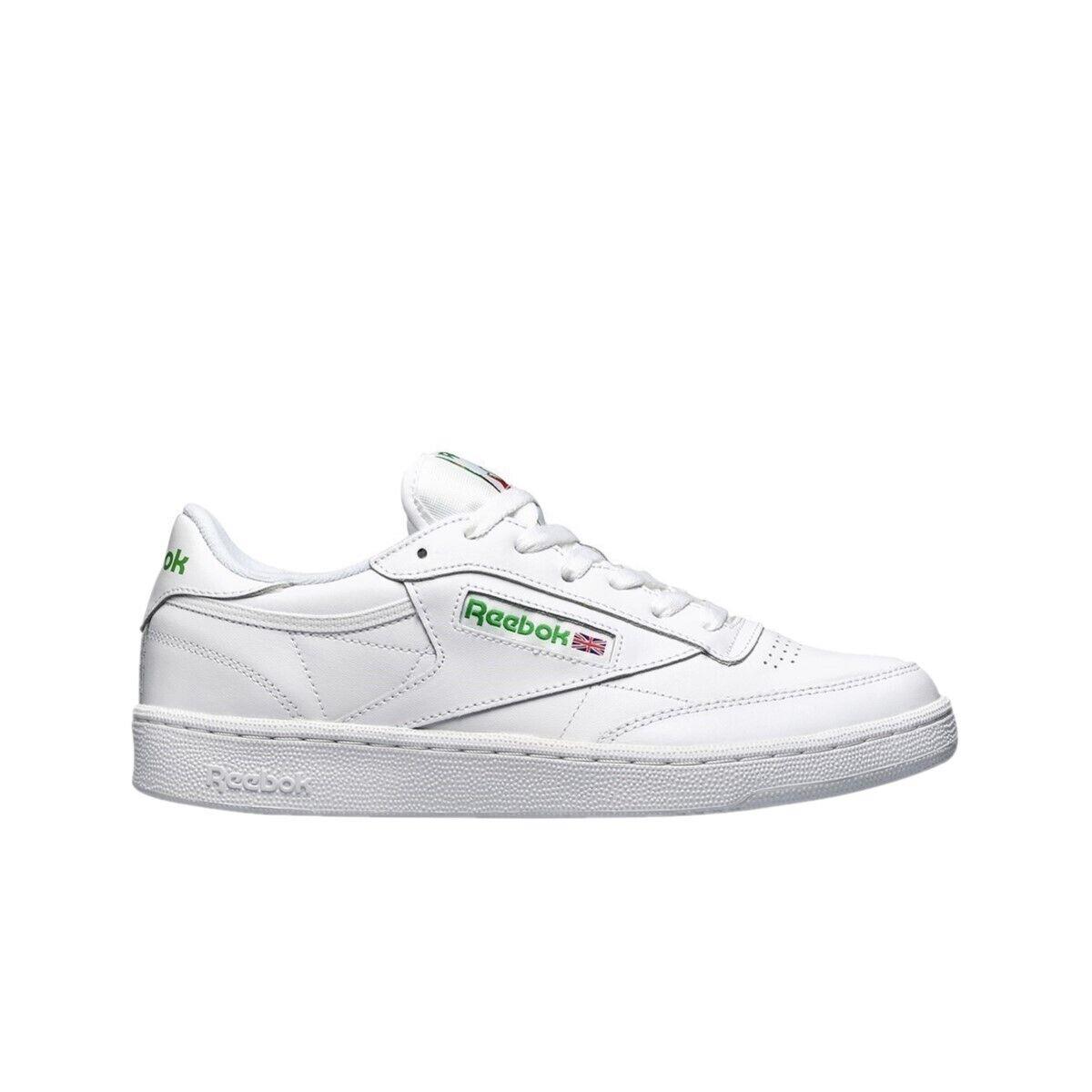 Reebok AR0456 Club C 85 Mn`s Medium White/green Leather Lifestyle Shoes