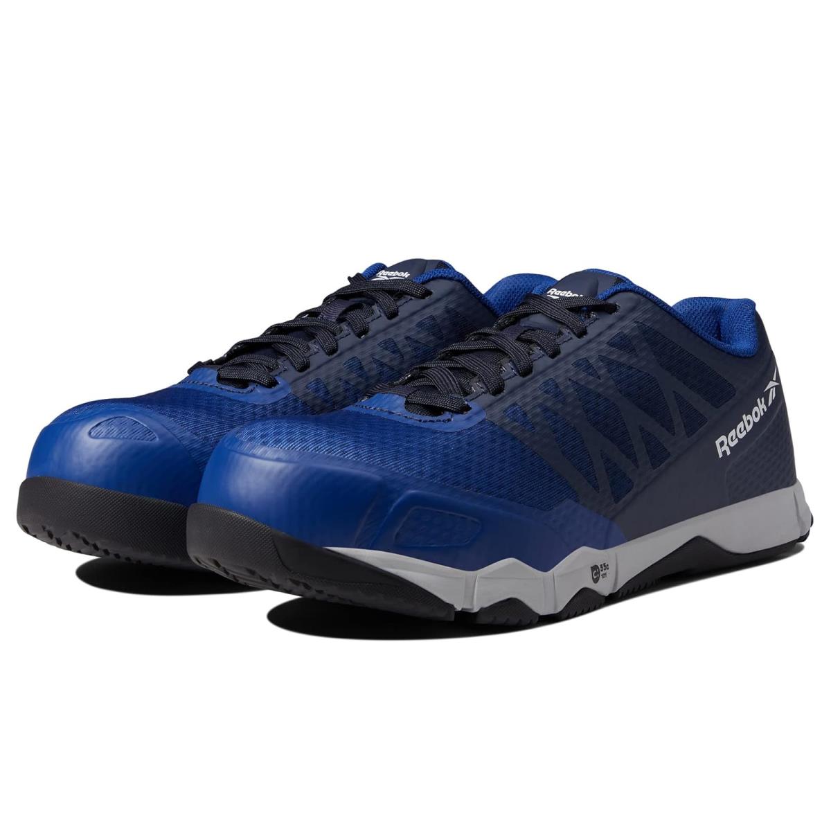 Man`s Sneakers Athletic Shoes Reebok Work Speed TR Work SD10 Comp Toe - Blue/Black