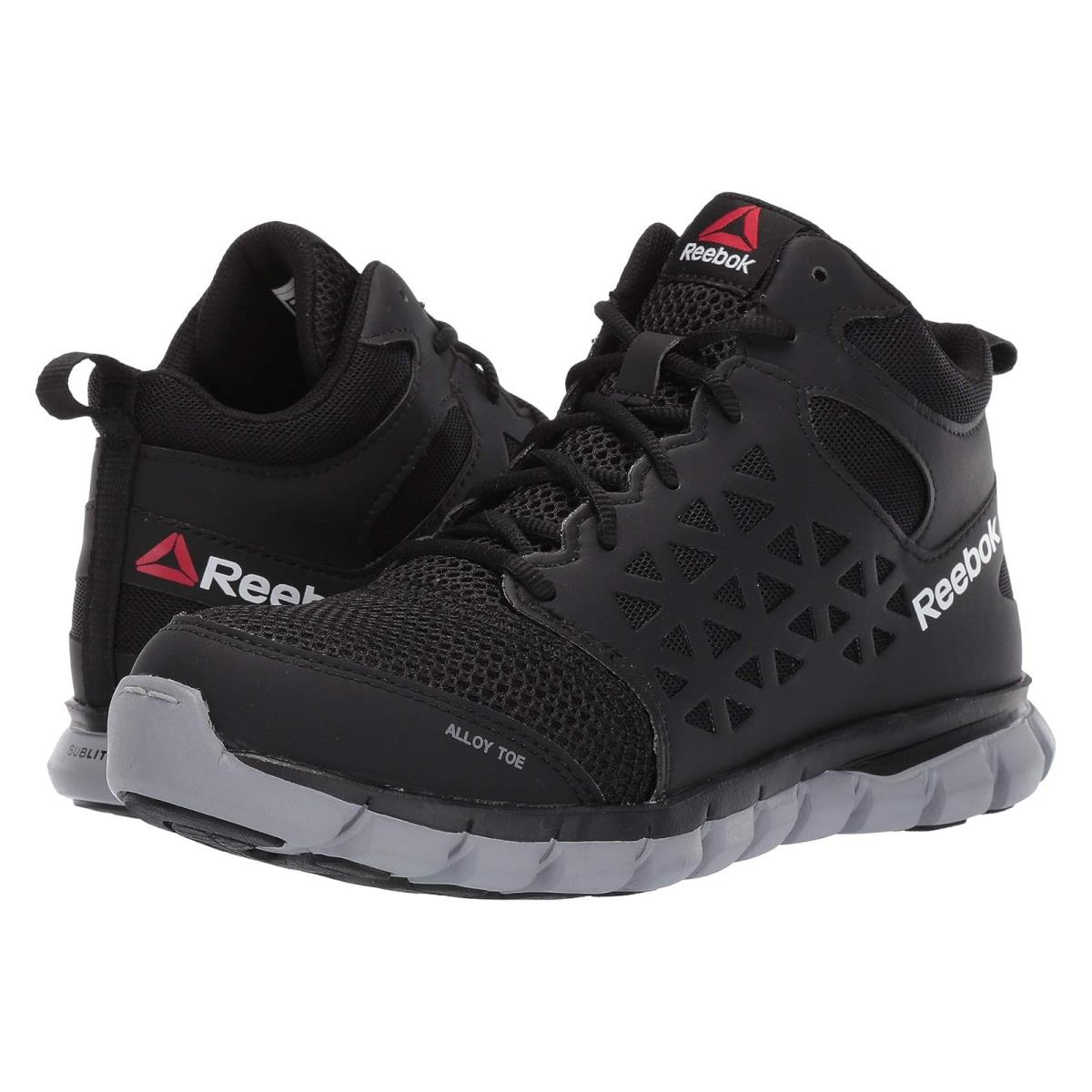 Woman`s Shoes Reebok Work Sublite Cushion Work Alloy Toe SD Mid - Black