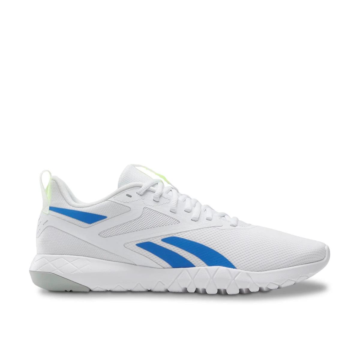 Man`s Athleisure Reebok Flexagon Energy 4 Training Shoe - Light Grey/Off White/Blue