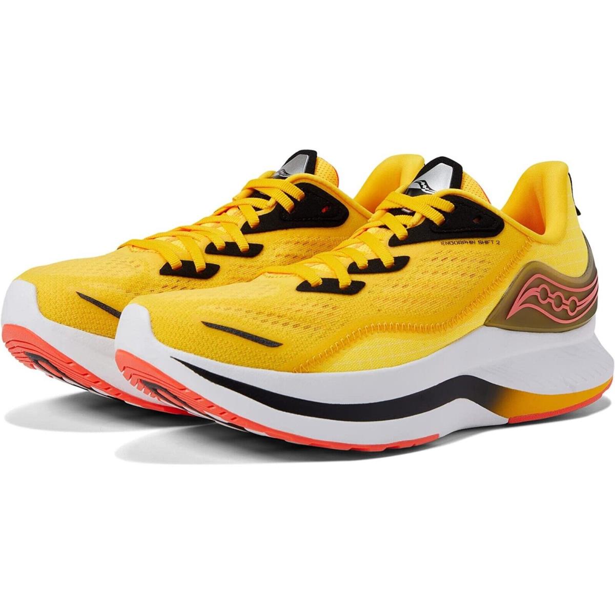 Saucony Z7697 Endorphin Shift 2 Women s Sneakers Vizigold/vizired Size 11.5 - ViZiGold/ViZiRed