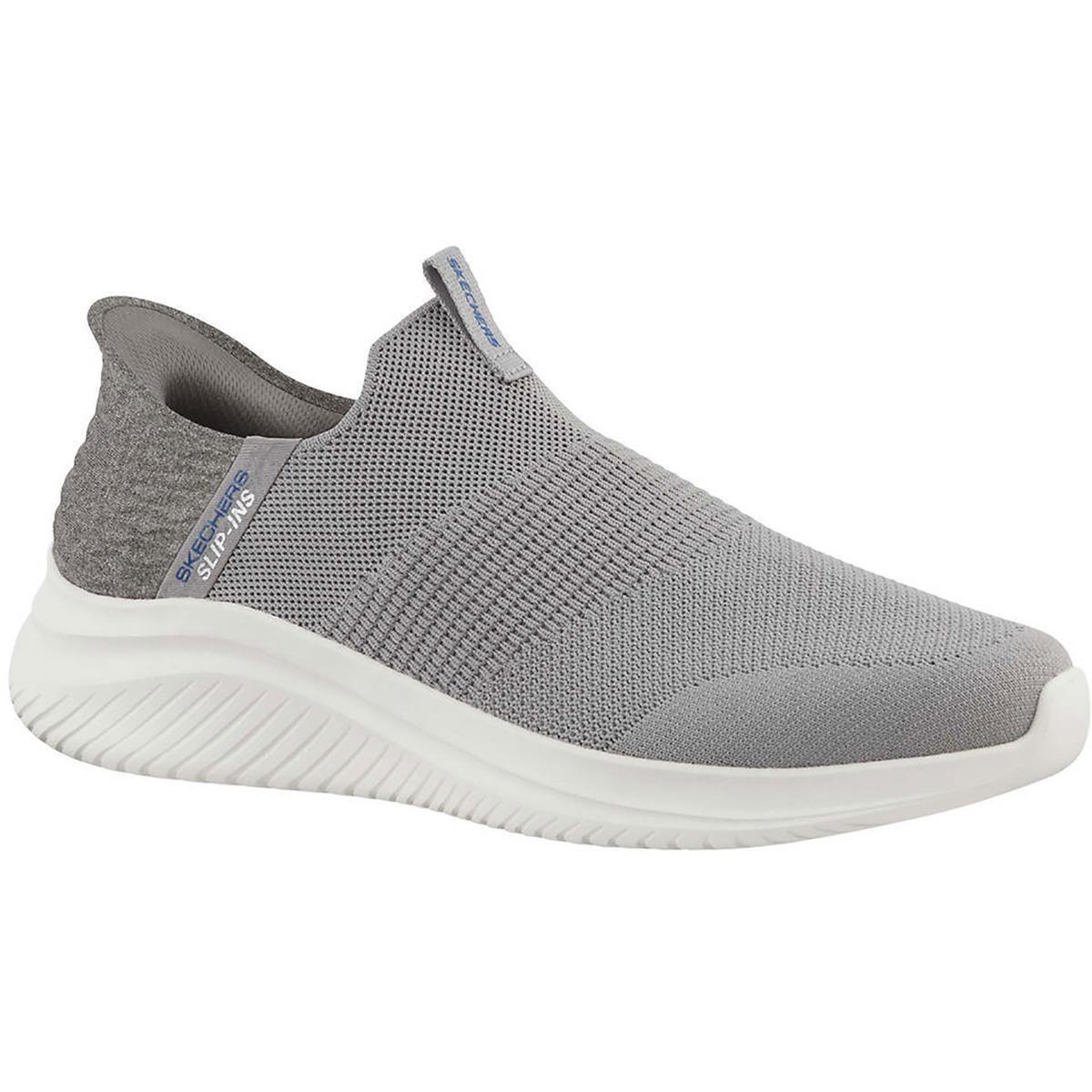 Skechers Mens Ultra Flex 3.0 Smooth Step Walking Slip-on Shoes Shoes Bhfo 5697 - Gray