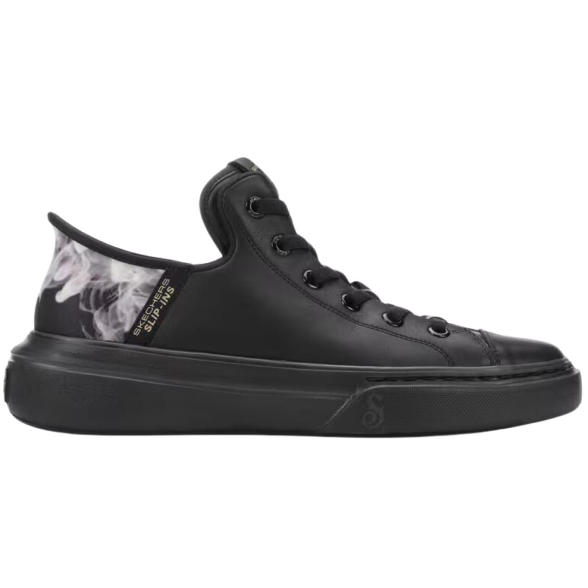 Skechers Men`s 251016 Snoop One-og Leather Black Slip Ins Casual Shoes