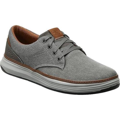 Skechers Men`s Comfort Casual Memory Foam Lace Up Sneakers in Medium Wide - Beige