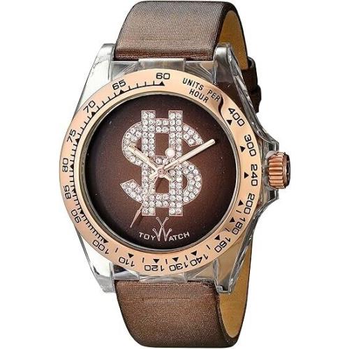 Toywatch Toy Watch D07BR Brown Dollar Sign Quartz Analogue Unisex Watch