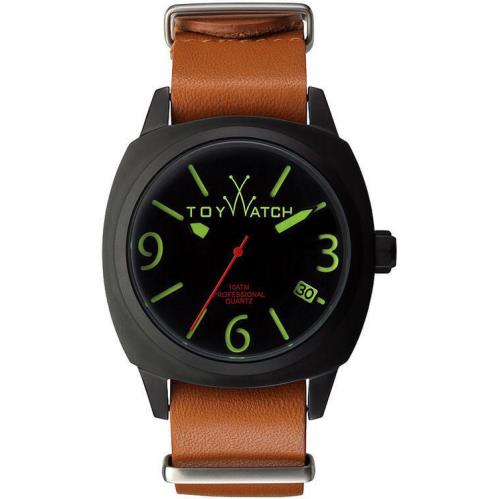 Men`s Brown Toywatch Icon Leather Strap Watch IC02BK