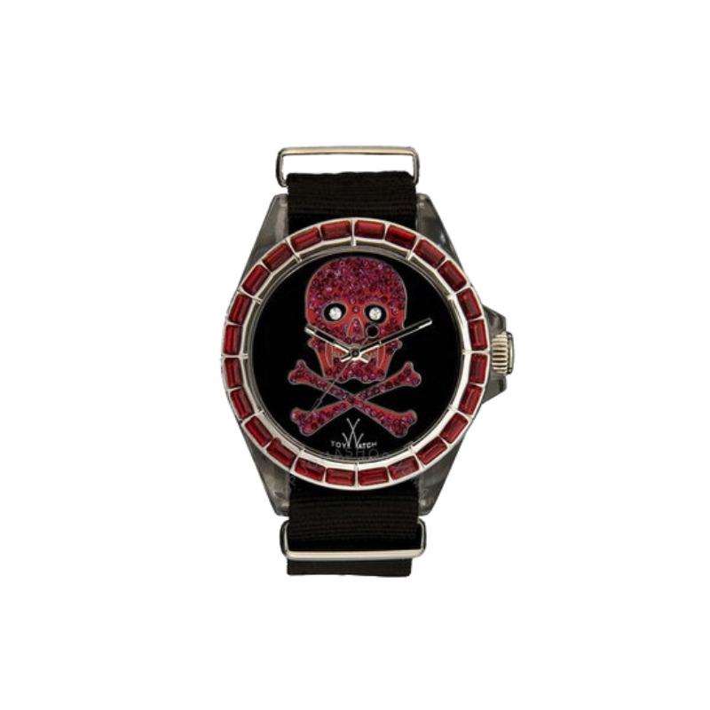 Toywatch Toy Skull Black Dial Nylon Strap Unisex Watch SB02BK