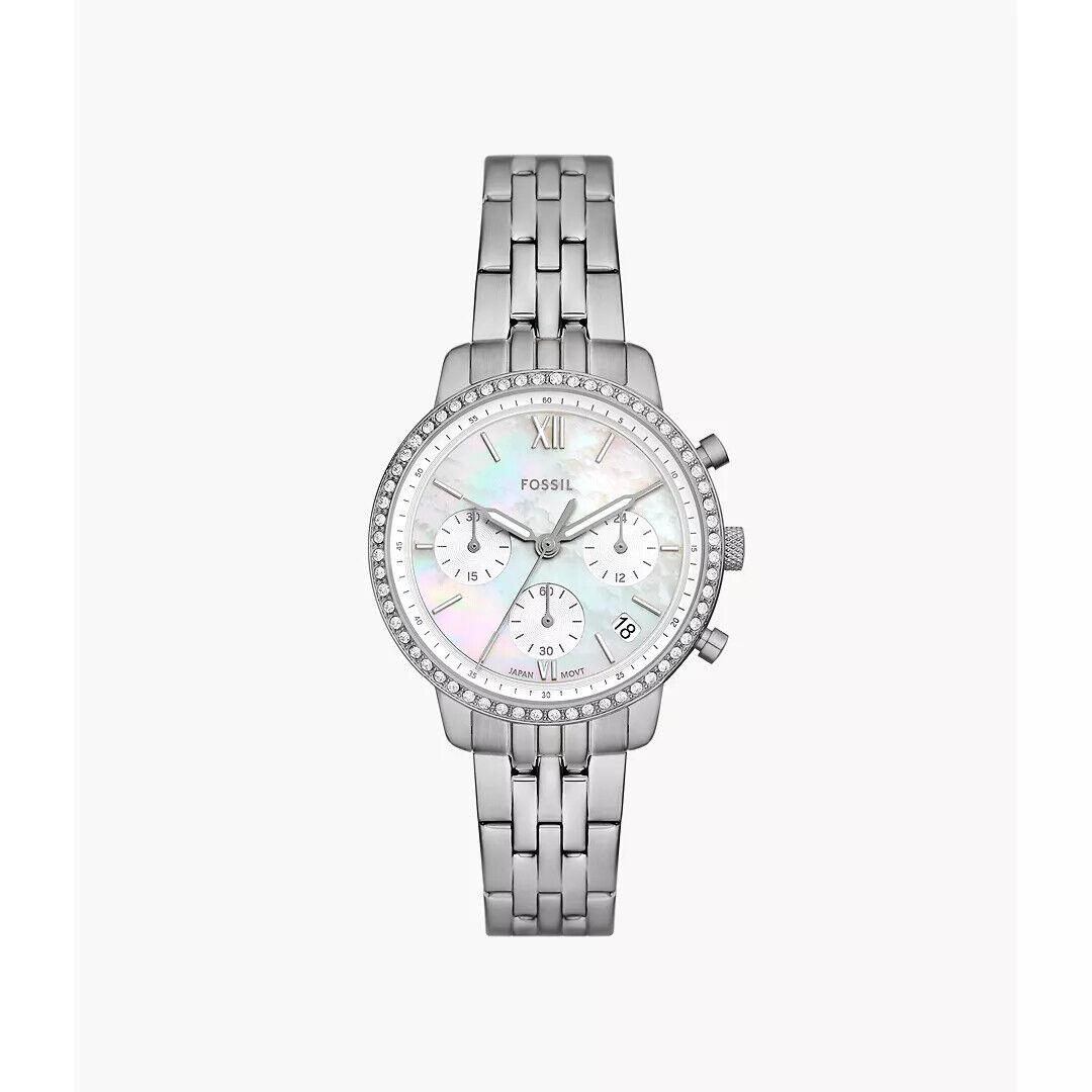 Fossil Women`s Neutra Chronograph Stainless Steel Watch - Silver ES5357