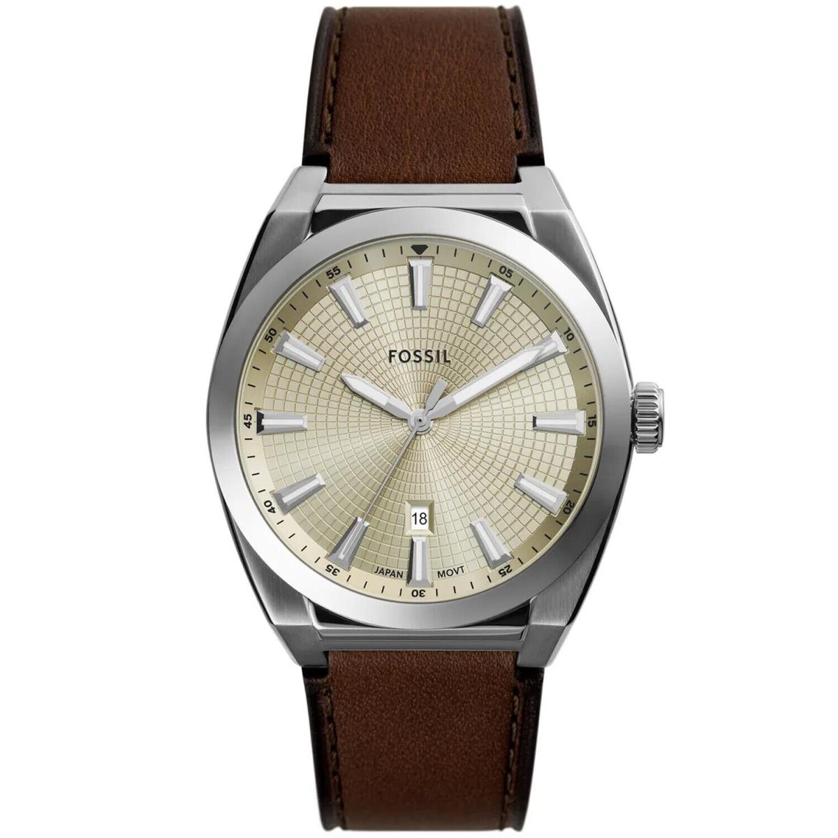 Fossil Men`s Everett Champagne Dial Watch - FS6071